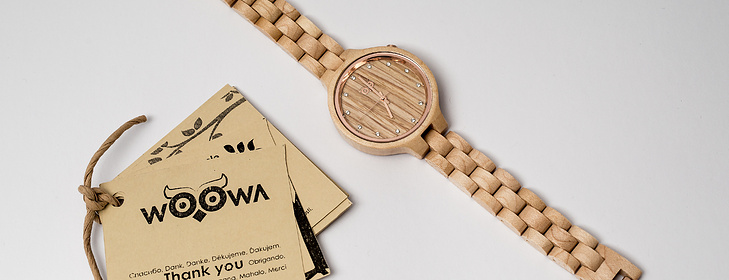 Fler BLOG | Woowa / Představujeme: Dřevěné hodinky Woowa Nikki s kamínky  Swarovski